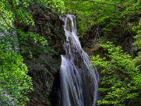 Der mächtige vierte Wasserfall im Teleblick